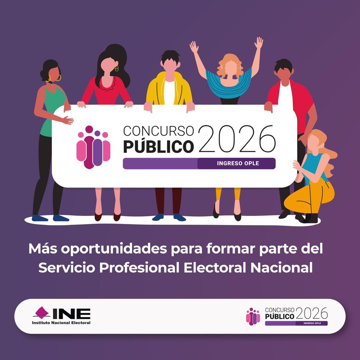 IEEPCO's tweet photo. 🔊𝐂 𝐎 𝐍 𝐕 𝐎 𝐂 𝐀 𝐓 𝐎 𝐑 𝐈 𝐀 🔊
🗣️¡Forma parte del Servicio Profesional Electoral Nacional! 🗳️

📃Consulta la convocatoria, conoce los requisitos y las etapas del proceso en:
https://t.co/72HSQRvZWL https://t.co/xD6pqxT2tN
