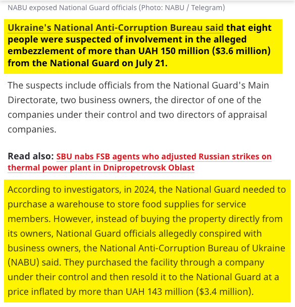 WiretapMediaCa's tweet photo. 💥On July 7, 2026, after Carney pledged another $900 million of your money to Ukraine, we predicted another embezzlement scheme.

Weeks later: A former Foreign Ministry State Secretary and his crew got caught diverting foreign donations into a controlled NGO, then laundering over 37 million hryvnias into cash.

National Guard officials ran a scheme that inflated a warehouse purchase by 143 million hryvnias — total theft over 150 million — and spent the proceeds on luxury cars, apartments, and property.

Both Canadian parties still offer “unwavering support.”

Rinse. And. Repeat.