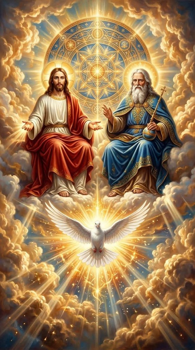 Mothermary0012's tweet photo. The most Holy Trinity.... https://t.co/meIaWO9Sc5