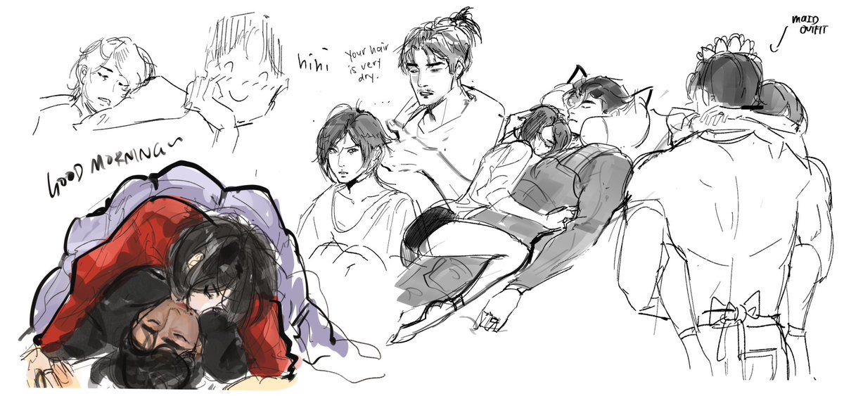 ruxiun_'s tweet photo. in a really long work meeting so here’s more of my random unmentioned malewife npc husband oc x ada (my pettiness is fading away) https://t.co/dRBJE0Ofk1