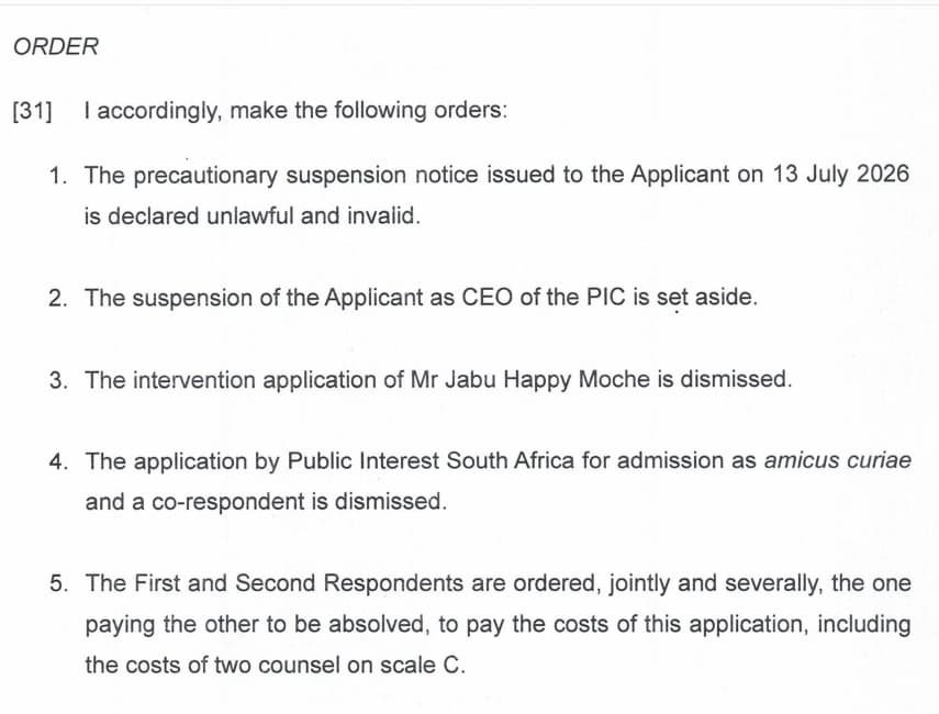 CoruscaKhaya's tweet photo. Meanwhile in Menlyn - the court has predictably ruled that the suspension of the CEO was wrong. 

Or as the French would say - Quelle Surprise! https://t.co/IrHEcqPLhX