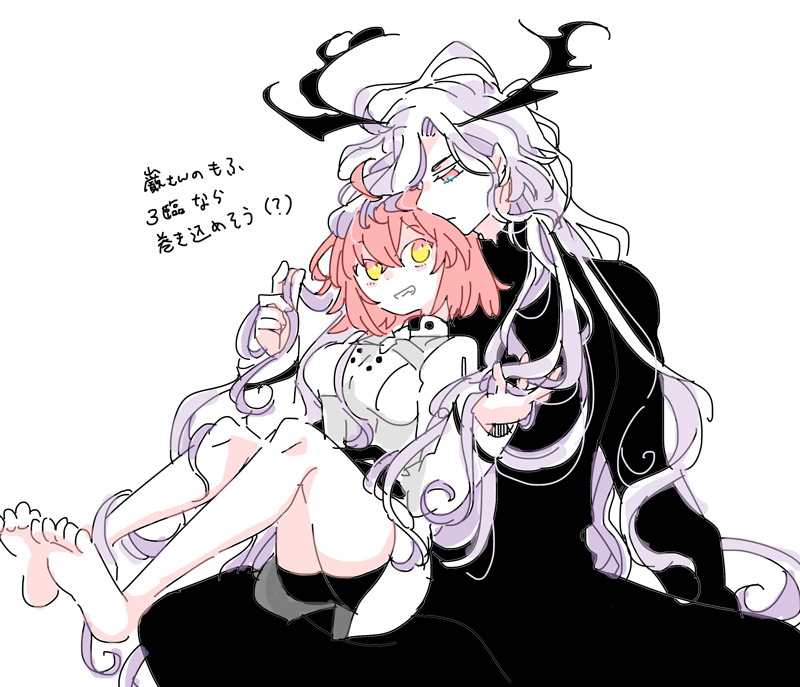 proxima4246's tweet photo. せっかくなので前に描いた距離近共犯者sちょっと再掲しときます🔥🌟
膝の上の聖域概念とでこぴたが性癖で_(:3｣∠)_ https://t.co/yrrOf46hZq