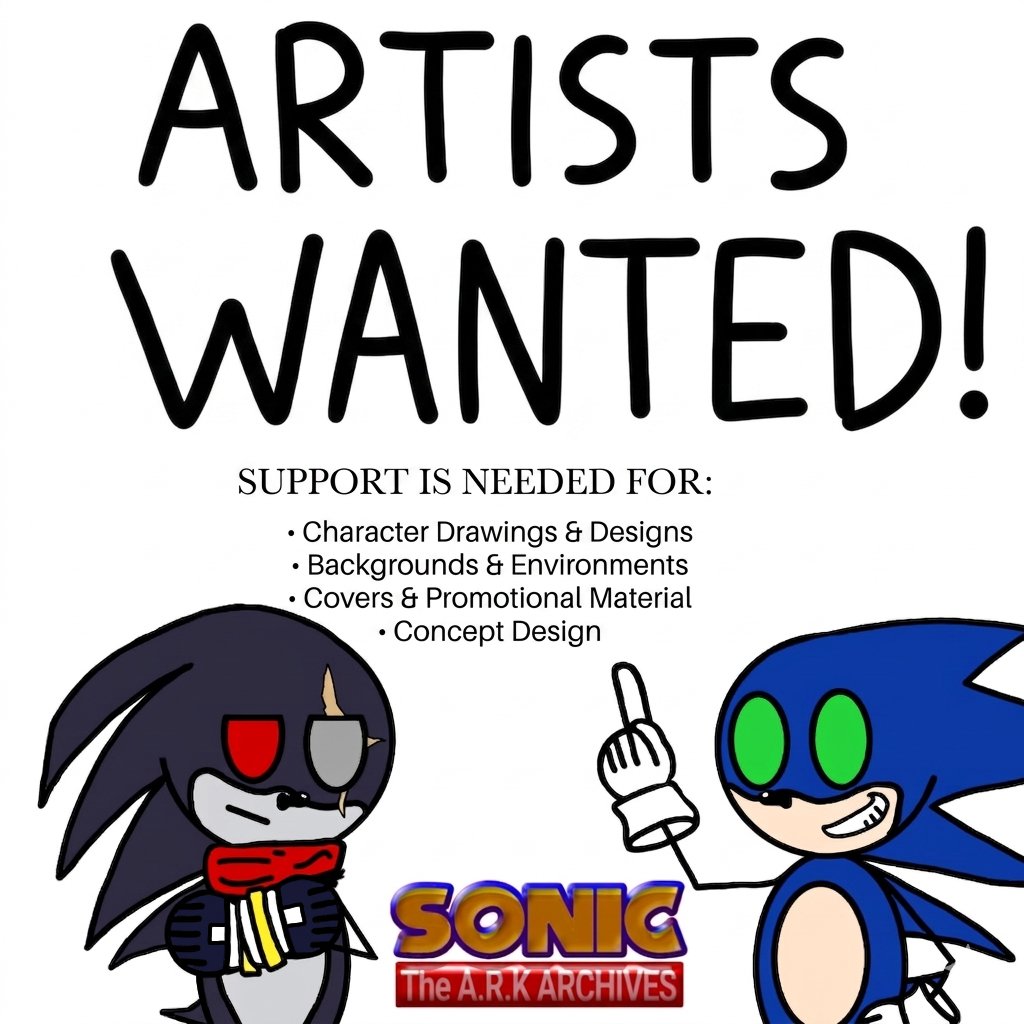 GabrielVal45571's tweet photo. ESP: Se buscan artistas para Sonic: The ARK Archives. Enviame un mensaje por DM si quieres ayudar.

ING: Artists wanted for Sonic: The ARK Archives. Send me a DM if you're interested.

#TheARKArchives
#SonicAU
#sonicthehedgehogfanart
#sonicthehedgehog
#ShadowTheHedgehog
#comicAU https://t.co/Cepq5opoaM