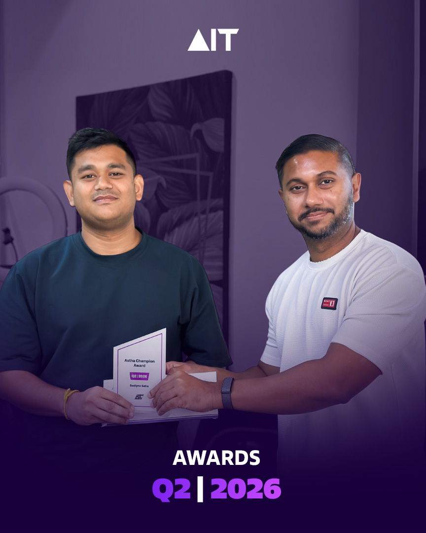AsthaIT's tweet photo. Celebrating the incredible people who make AIT stronger, brighter, and more inspiring every single day!
To all our award recipients - thank you for your passion, your effort, and the heart you bring to AIT. You truly make a difference!
#AIT #EmployeeRecognition #WorkCulture https://t.co/rDzzHXsbx3