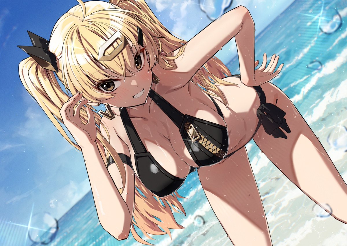 KEI_takanashi's tweet photo. C108新刊『TWINTAILOR Vol.5』通販はこちら🍈
https://t.co/6DCw6qfGl8
ツインテールオリキャラ中心の水着本になってます。 https://t.co/tshSClI4q0