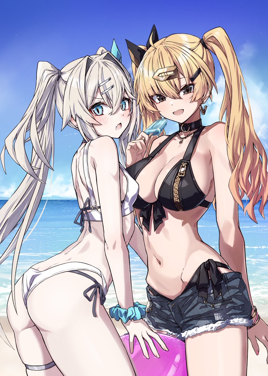 KEI_takanashi's tweet photo. C108新刊『TWINTAILOR Vol.5』通販はこちら🍈
https://t.co/6DCw6qfGl8
ツインテールオリキャラ中心の水着本になってます。 https://t.co/tshSClI4q0