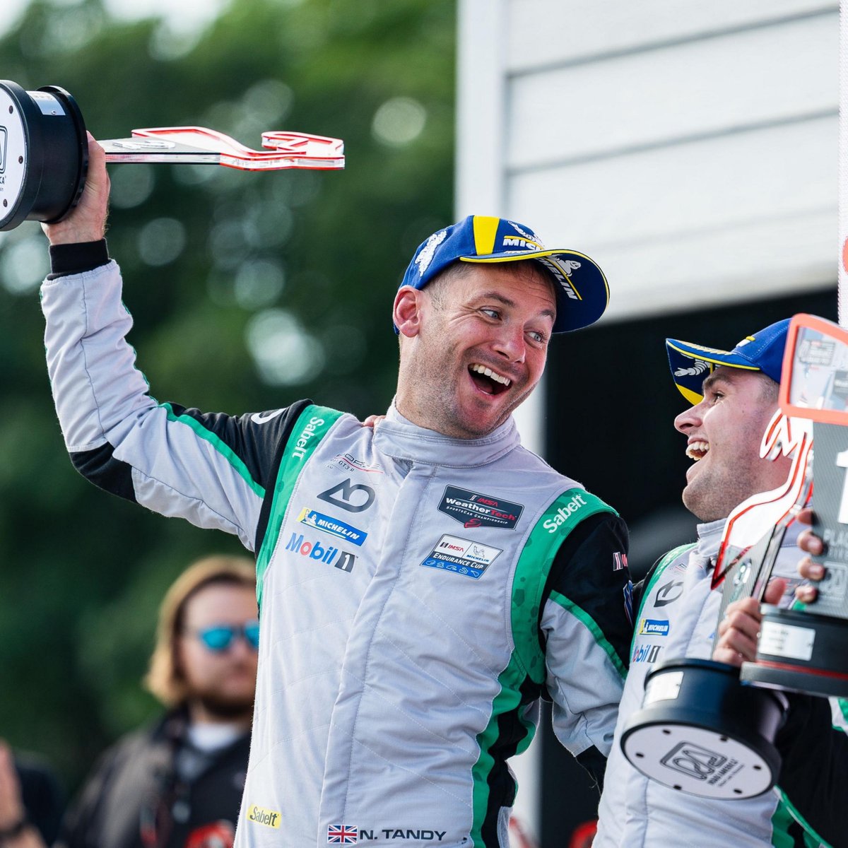 PorscheRaces's tweet photo. #IMSA - @HarryKingRacing and @NickTandyR put in an impressive performance at the #IMSA 6-hour race @RoadAmerica: the Britons 🇬🇧 secured a podium finish in GTD-Pro class. Their @AORacingUSA's #911GT3R, nicknamed ‘Rexy’🦖, crossed the line in 2nd place.

#Porsche #Raceborn @IMSA https://t.co/qE6aluuuir