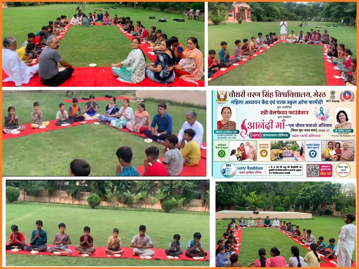 Ccsumeerut's tweet photo. "आनंदी माँ–एक जीवन बचाओ अभियान" के अंतर्गत @Ccsumeerut के स्ट्रीट गुरुकुल में आयोजित सहभोज कार्यक्रम में बच्चों को स्वच्छता, संतुलित आहार, हाथों की सफाई, खाद्य अपव्यय रोकने एवं अन्न के सम्मान का संदेश दिया गया तथा सभी ने भोजन की बर्बादी न करने का संकल्प लिया।🌾
#HealthAwareness https://t.co/G6tGiuRs31