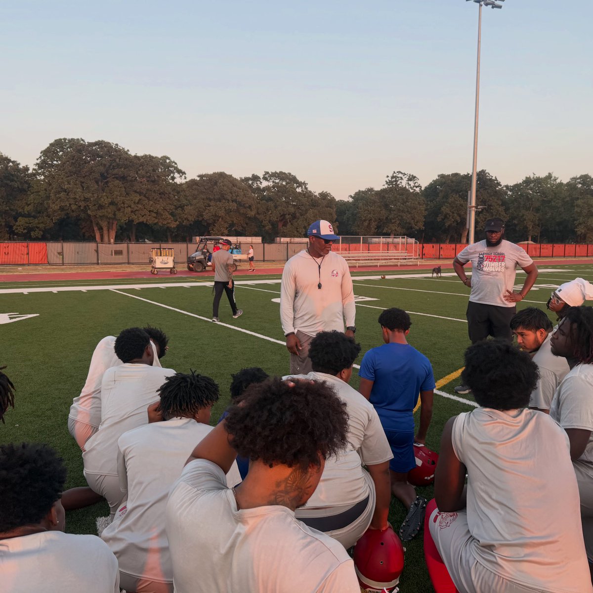 SpruceAthletics's tweet photo. No more countdowns.

It’s time to hunt.

T-Wolves officially kicked off the season with the first day of practice. 🐺🏈

Every rep. Every sacrifice. Every ounce of preparation led to this moment.

Now the work gets louder than the words.

#75217 https://t.co/CpbnnxG9I3