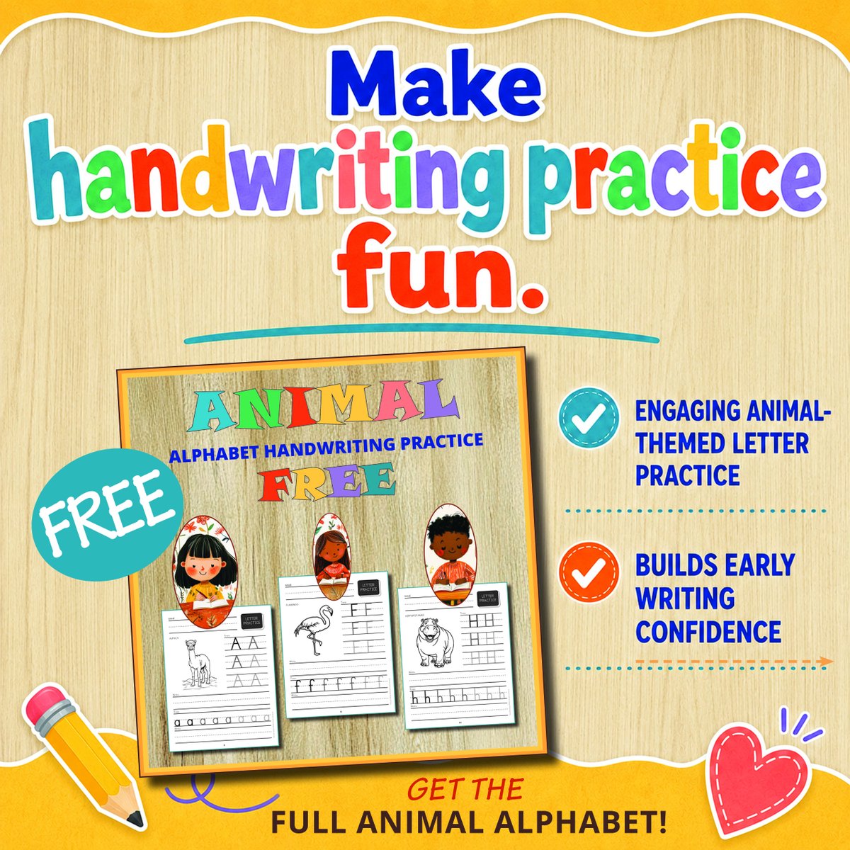 simple_lit's tweet photo. Day 2 of 7 Days of Free Back-to-School Resources! Grab Freebie #3: Animal Alphabet Handwriting Practice at: https://t.co/oD4pePdFZp
Follow so you don’t miss tomorrow’s free resource! https://t.co/aK1VJLiENy