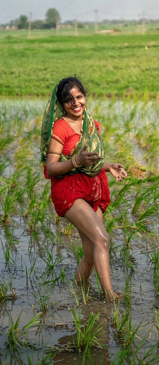 AyishaMondal's tweet photo. Khet mein kaam karte karte pura geeli ho gayi 😌
Red blouse, green saree, aur yeh muskuraahat…
Koi devar aajaye toh bolu kya? “Aaja, saath mein kaam kar le 😈💦
#Boudi #DesiBoudi #VillageBoudi #KhetKiBoudi #WetSaree #HotBoudi #GaonKiBoudi #SareeBoudi #DesiHot #ThirstTrap https://t.co/gTCqS1LaHG