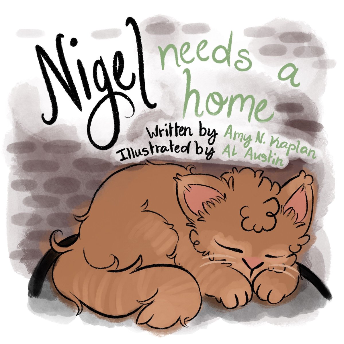 Phophia44's tweet photo. Nigel Needs a Home started as a true story about a tiny stray kitten who wandered into our backyard alone and just needed somebody to say yes. Illustrated by DFW's Al Austin. 🐾 https://t.co/mt6Xiaak0H