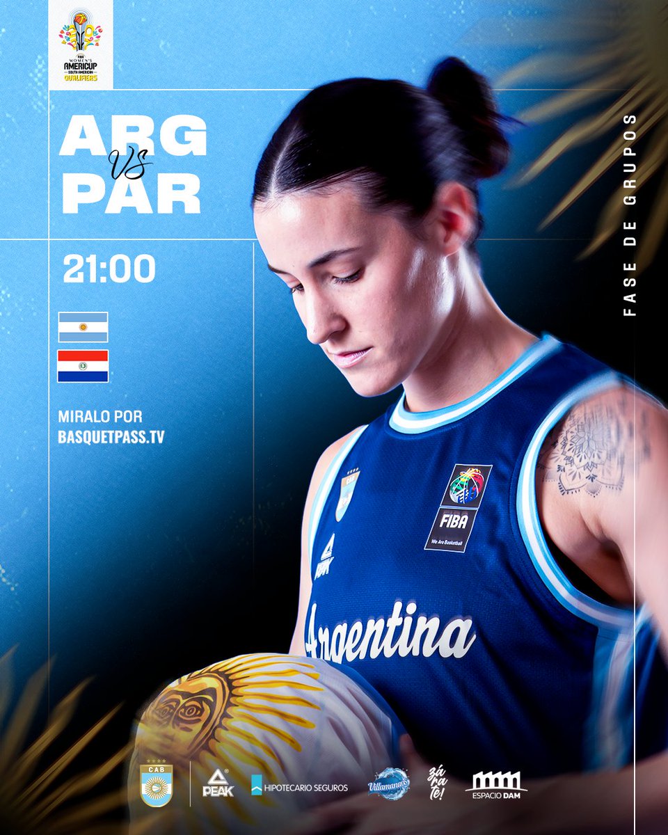 cabboficial's tweet photo. 🇦🇷 𝗛𝗢𝗬 𝗝𝗨𝗘𝗚𝗔 𝗔𝗥𝗚𝗘𝗡𝗧𝗜𝗡𝗔 🇦🇷

🔜 La Selección Mayor femenina va por su segunda victoria en el Campeonato Sudamericano.

🆚 🇵🇾
🕙 21.00 hs
🏟️ Espacio DAM, Zárate
🎟️ Entradas a la venta en https://t.co/rAZdCgnN6A
📺 https://t.co/1hbdPaJ1kG https://t.co/LDFFFeuJbX