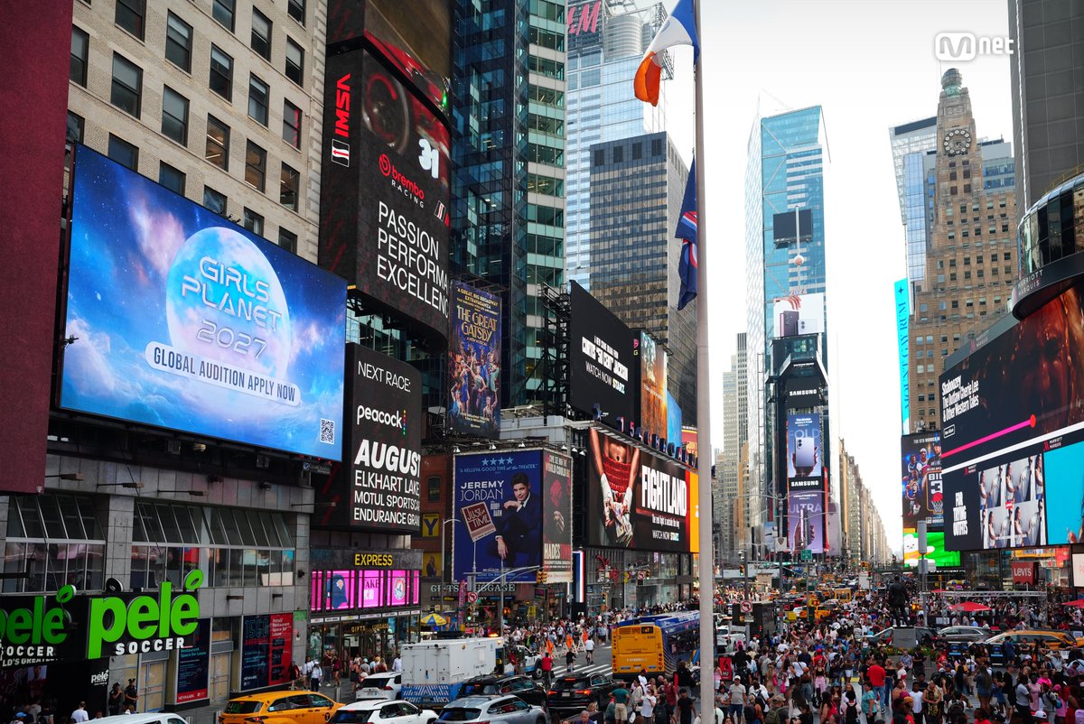 _mnetplanet's tweet photo. Planet’s Biggest Audition is coming🌎

🗽 #GIRLSPLANET2027 spotted in Times Square, New York
REPUBLIC Collective X Mnet | GLOBAL GIRL GROUP DEBUT PROJECT

40k global participants are on the road to their dreams!
What’s holding you back?

Global Participants! Where you at? 🗺️📍
APPLY NOW🔥

[OFFLINE]
① FAST TRACK AUDITION in LA
⏰Period: KCON LA 2026 (8.14 ~ 8.16)
📍Location: KCON LA Festival Ground @ LA Convention Center

② GLOBAL AUDITION TOUR
⏰Period: Early November
📍Location: New York, Los Angeles, London

[ONLINE] GLOBAL AUDITION
https://t.co/WV4u5intjC

==
Planet’s Biggest Audition is coming🌎

🗽뉴욕 타임스스퀘어에 등장한 #걸스플래닛2027
REPUBLIC Collective X Mnet | GLOBAL GIRL GROUP DEBUT PROJECT

꿈을 향해 달려가는 글로벌 지원자 4만 명!
아직 망설이고 있나요?

Global Participants! Where you at? 🗺️📍
APPLY NOW🔥

[오프라인]
① 패스트 트랙 오디션 in LA
⏰기간: KCON LA 2026 (8.14 ~ 8.16)
📍장소: KCON LA Festival Ground @ LA Convention Center

② 글로벌 오��션 투어
⏰기간: 11월 초
📍장소: 뉴욕, 로스앤젤레스, 런던

[온라인] 글로벌 오디션
https://t.co/Y63wtaFU65

#GIRLSPLANET2027 #걸스플래닛2027 #REPUBLICxMnet
#globalgirlgroup #REPUBLICRecords @RepublicRecords #Mnet #엠넷