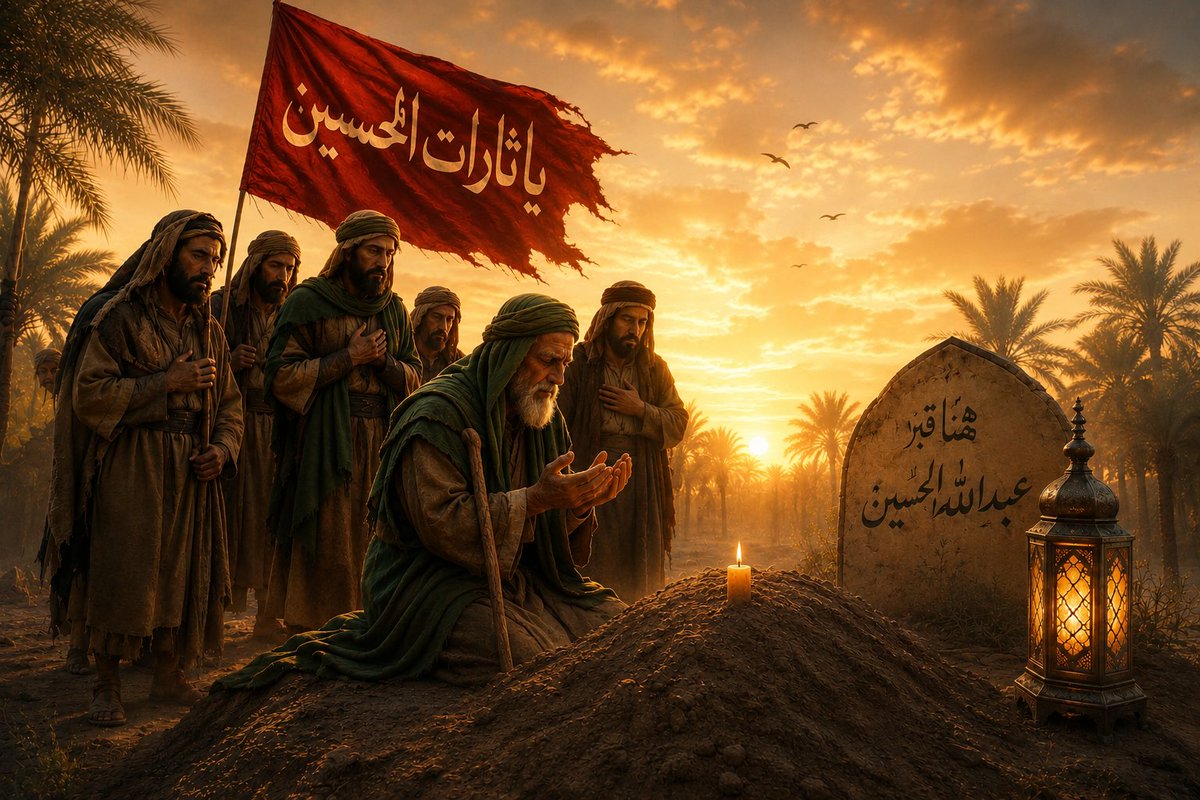 porsa62's tweet photo. اولین زائران امام به ویژه خاندان آل الله در اربعین حسینی حماسه ای را رقم زدند که هنوز بعد از هزار و اندی سال پابرجاست و دچار مرور زمان نشده است.
#یا_لثارات_الحسین
#عاشقان_حسین https://t.co/4OGessZCvE