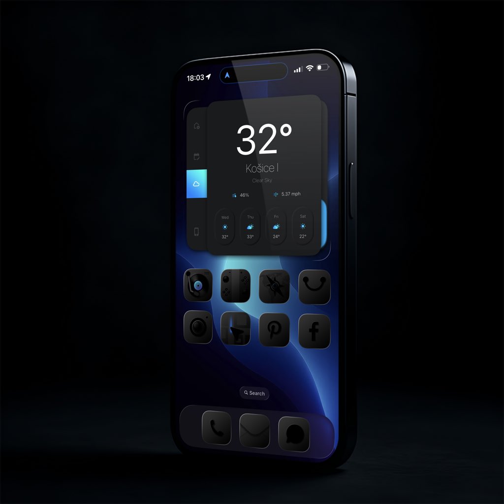 21MaRcO12's tweet photo. iOS homescreen setup 

Used:
Widgets: Cards iOS widgets for widgy
Icons: Blackout iOS icons pack
Widgy app

Download links on widget and icon pack in my BIO

#widgy #ios #widget #ioshomescreen #customization https://t.co/8nc6P3akNI