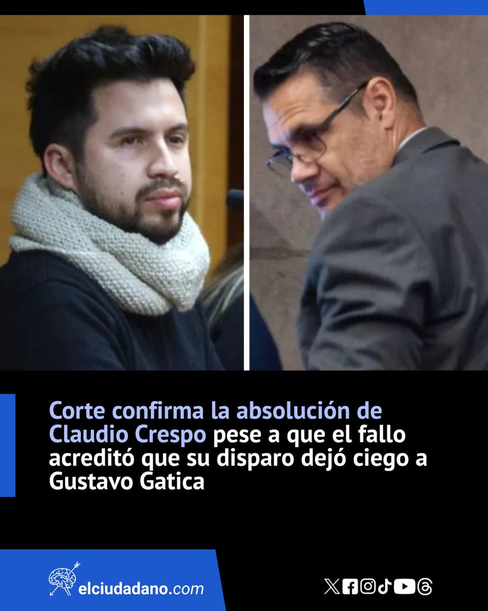 El_Ciudadano's tweet photo. Pese a comprobarse que fueron sus disparos los que alcanzaron a Gustavo Gatica, quien perdió la visión producto de los impactos, La aplicación de la ley "Naín Retamal" eximió de responsabilidad al excarabinero al estimarse que su acción estaba justificada en la "legítima defensa", figura que fue modificada por esta nueva norma legal

¿Y tú, qué opinas? ¡Te leemos en los comentarios!

Lee la nota completa en el link 🔗https://t.co/zwu8FIOvJ8