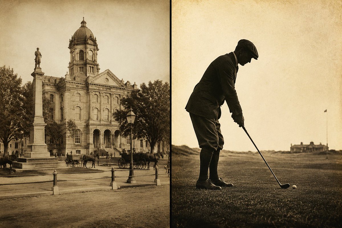 WiseAboutTexas's tweet photo. Golf didn't come to Texas on its own. It came with the army posts, the ports, and the British land money that built Texas.
It's not a break from Texas history. It's a way in. https://t.co/Zf52G40lRB
 #TexasHistory #TexasGolfHistory https://t.co/e48rtKhMgE