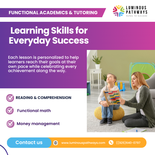 LP_ways's tweet photo. Learning Skills for Everyday Success

Education isn't just about grades—it's about building confidence and independence.

Our Functional Academics &amp; Tutoring program focuses on practical learning that helps individuals succeed in everyday life. https://t.co/tU3aoQHLJu