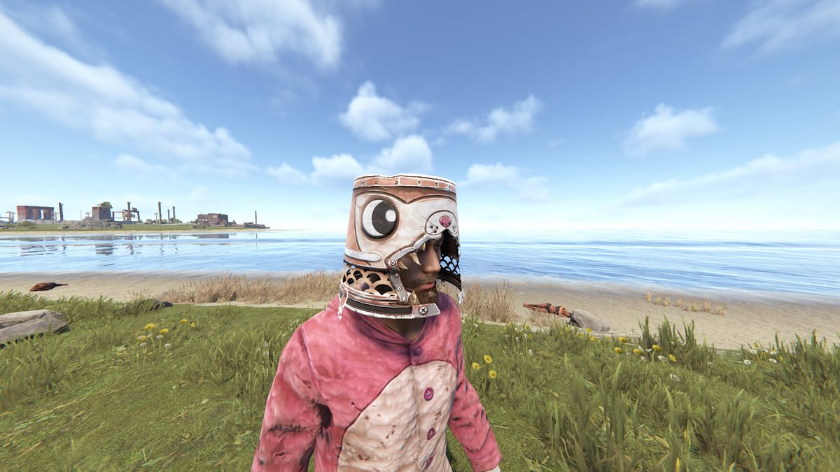 SeeJisWorkshop's tweet photo. Fluffy Bucket Helmet this week for @FcpnchStds and @playrust

link - https://t.co/uIbkCvCq24

@HedgesnVideos @Helkus @gerrmanman
#Rust #3d #art https://t.co/v4ea3e7rWY