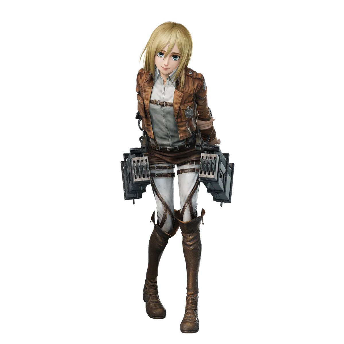 yumihisuaot's tweet photo. Ymir and Historia's character models for Attack on Titan 3. https://t.co/X6PR5Am5rE