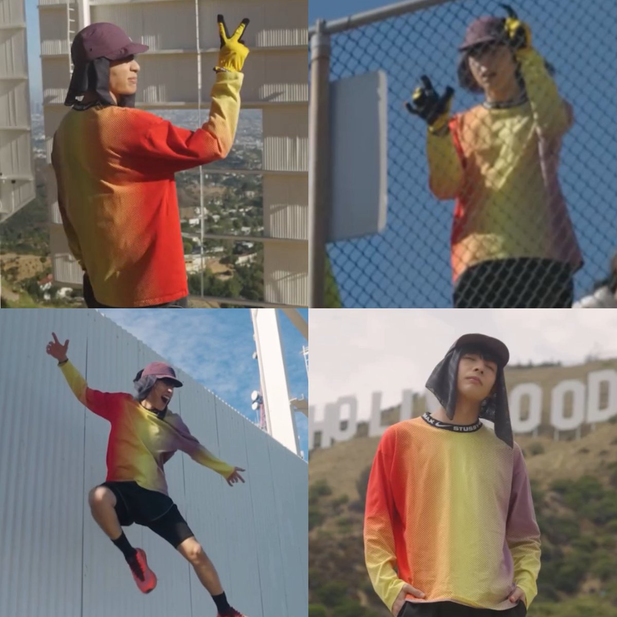 sweetmonamanjah's tweet photo. jdd at the famous hollywood sign 🥹🫶🏻

#SB19_JUSTIN https://t.co/OTS790ifRE