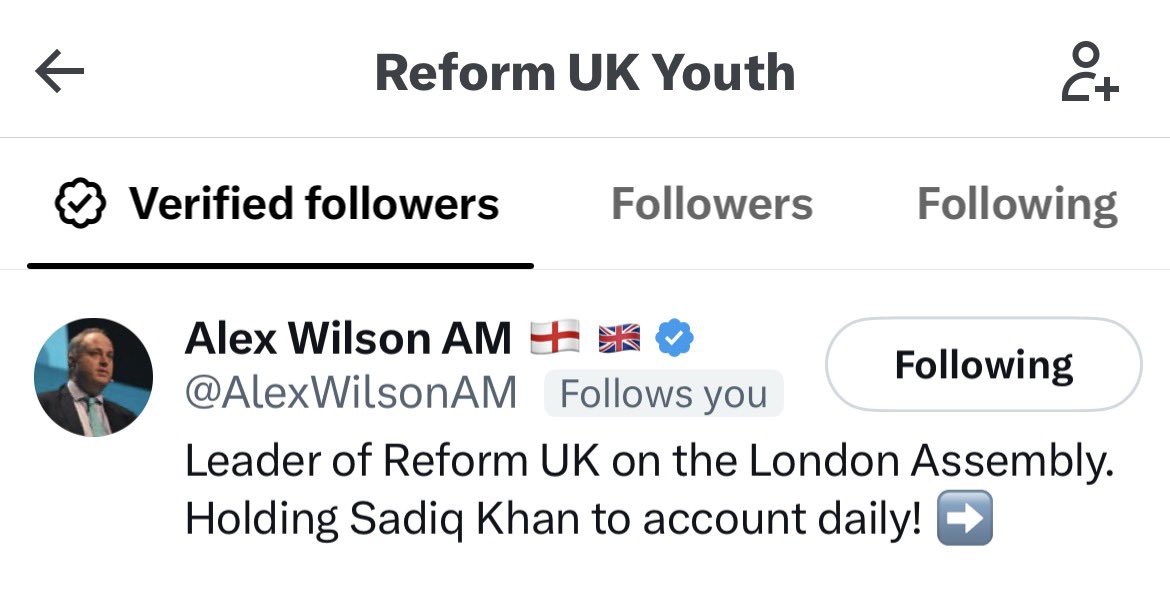YoungReformers_'s tweet photo. We’ve reached the capital 🎉

@reformparty_uk Mayoral Candidate @policylaila and @ReformUKLondon Leader on the London Assembly @AlexWilsonAM are following @ReformUKYouth 🩵

Continue to share and get our message out there 🙏 https://t.co/b1MJookWom