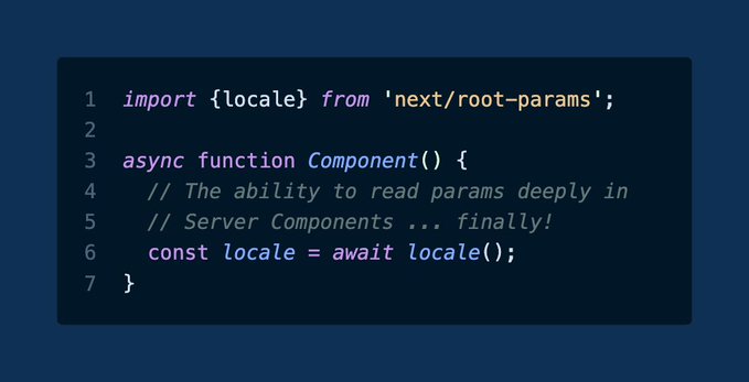 timemail_hq's tweet photo. Next.js 16.3 is out with next/root-params 🥹🥹🥹

Everyone literally waited years for this! https://t.co/DkP3N5vhvO