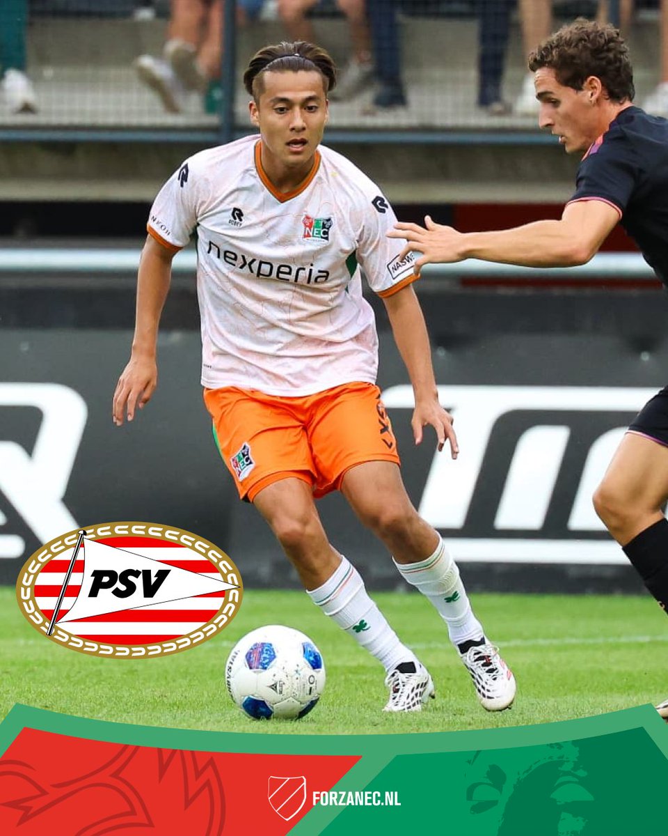 ForzaNECnl's tweet photo. Kodai Sano doet vanavond niet mee bij NEC. De Jappaner wordt morgen al medisch gekeurd bij PSV.
#olynec #necnijmegen #forzanec https://t.co/dkSiquabsY