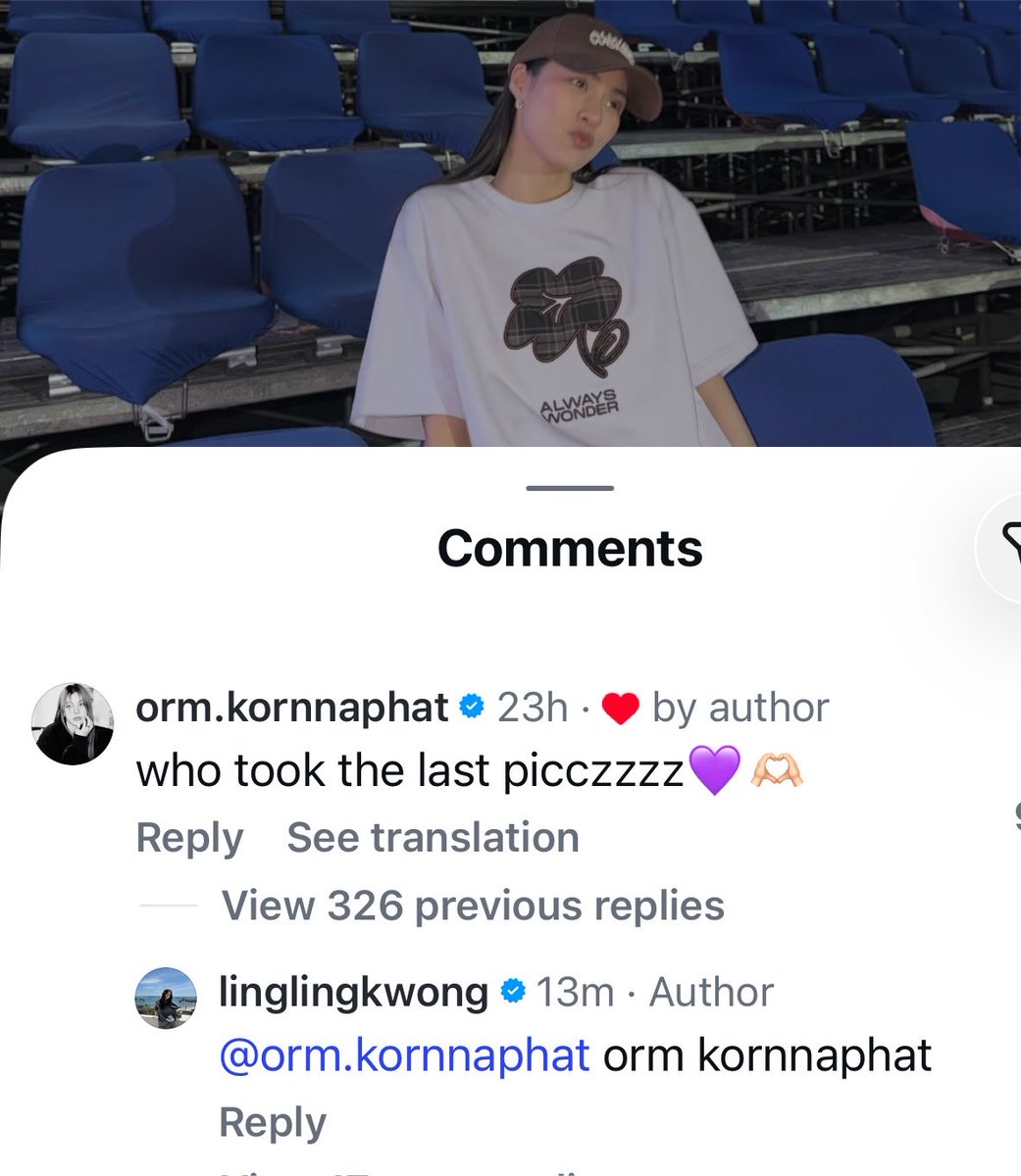 jamekwong's tweet photo. Everytime Orm comments on Ling’s post asking "Who took the pic/ Who’s shooting?" then Ling always replied  "Orm /🌶️" 

tell me thats not their way of subtly claiming each other omg 😭 https://t.co/PaJOc0uAQ8