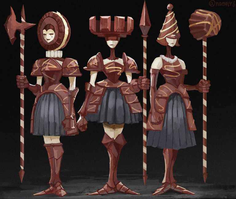 nass9696's tweet photo. The Chocolate Princess and Her Guards🍫 https://t.co/uHaq0D9Kwp