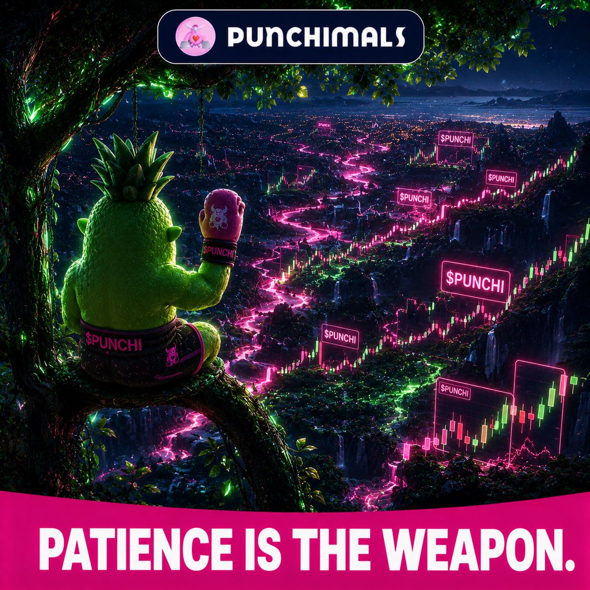 punchimals's tweet photo. The best traders spend more time watching than trading.
$PUNCHI rewards the patient hunter not the reckless one.

Trade $PUNCHI
 https://t.co/zIFuo6tljk

#Punchimals #PUNCHI #CryptoTrading #Web3 #DYOR https://t.co/JvOnPsjfOu