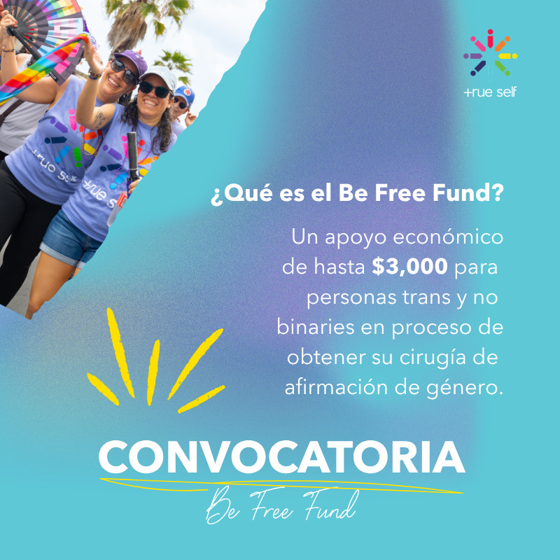 trueselfpr's tweet photo. 🚨¡Abrió la convocatoria del Be Free Fund!

🏳️‍⚧️Si eres una persona trans o no binarie en Puerto Rico y necesitas apoyo económico para tu cirugía de afirmación de género, ahora es tu momento.

➡️ Llena el formulario aquí https://t.co/5lV8vG9RMQ https://t.co/k4a7CIktug