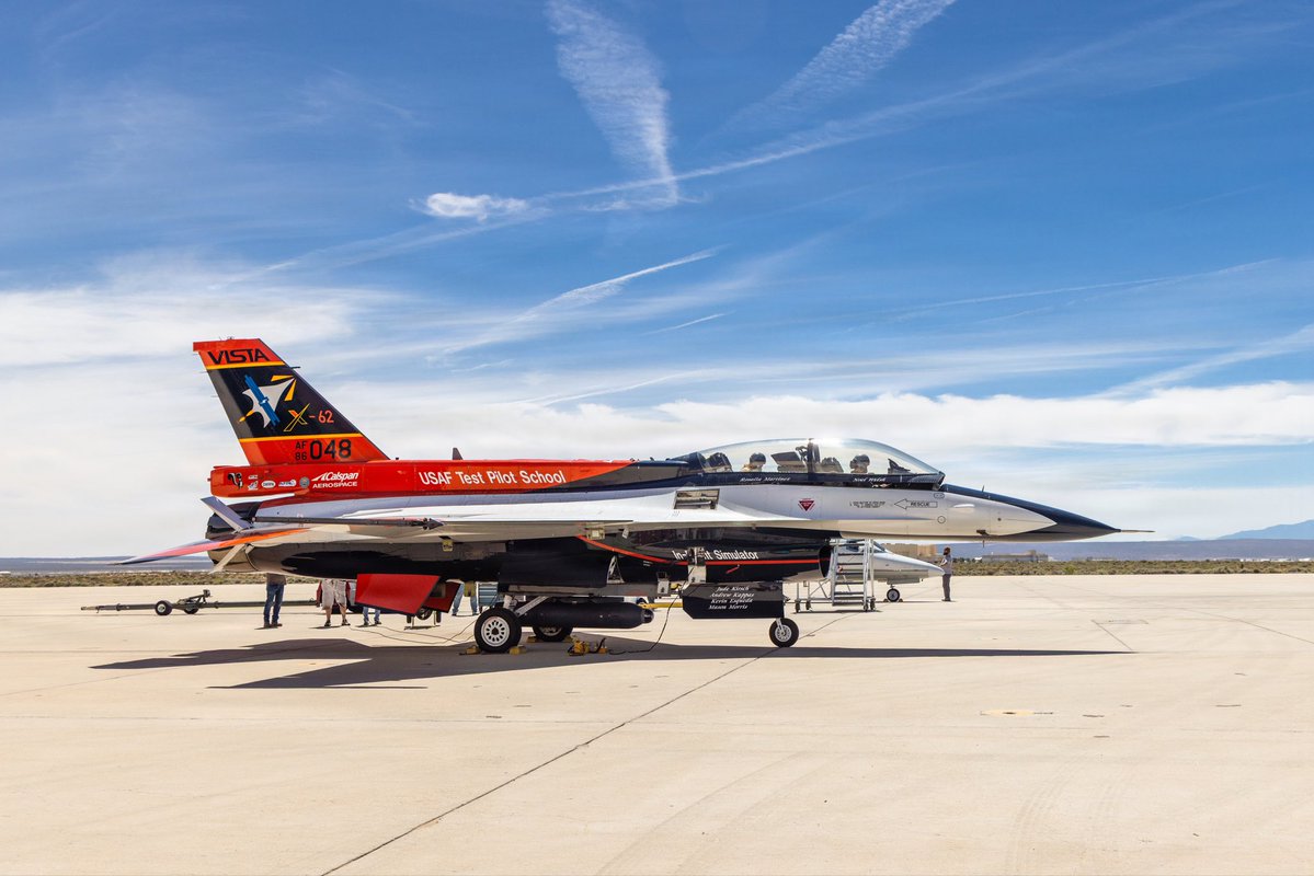 EdwardsAFB's tweet photo. NEWS: X-62 VISTA continues setting precedents, demonstrates ability of #AI agents to ingest live infrared sensor data to #autonomously intercept live airborne targets. #AFMC #TRMC
Learn more about the next phase of X-62- https://t.co/LotIBlJFmq
@HQ_AFMC @LockheedMartin https://t.co/WOCen8e99N