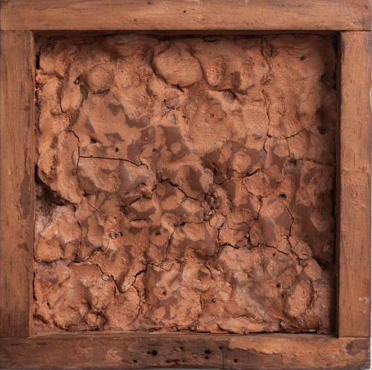 Luigibg's tweet photo. Robert Rauschenberg, Pink Clay Painting (To Pete), 1953 https://t.co/IzZoxbnNoi