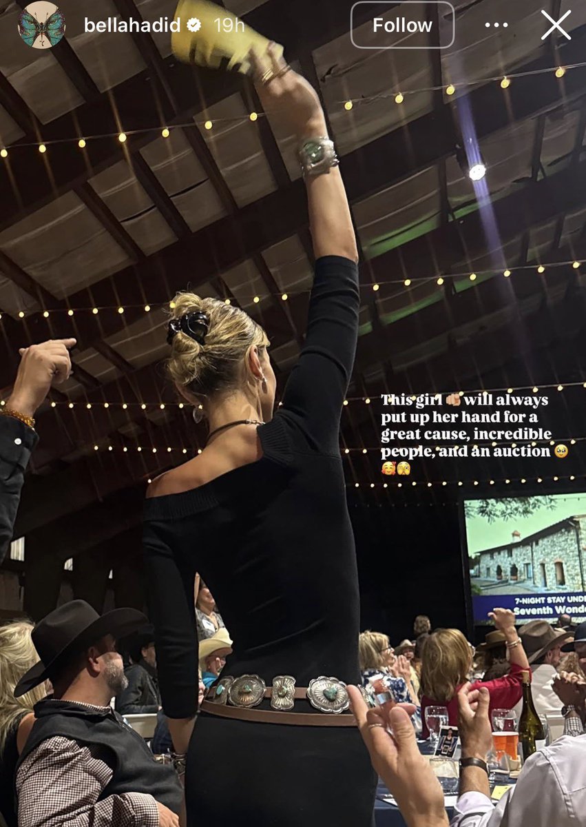 drunkinlxove's tweet photo. They all voted for Trump, support ICE, and love Charlie Kirk. Openly. Proudly. For fuck’s sake. This honestly feels like her worst manic episode yet. We officially lost Bella Hadid cause wtf is this😳 https://t.co/W8cwLMQFfB