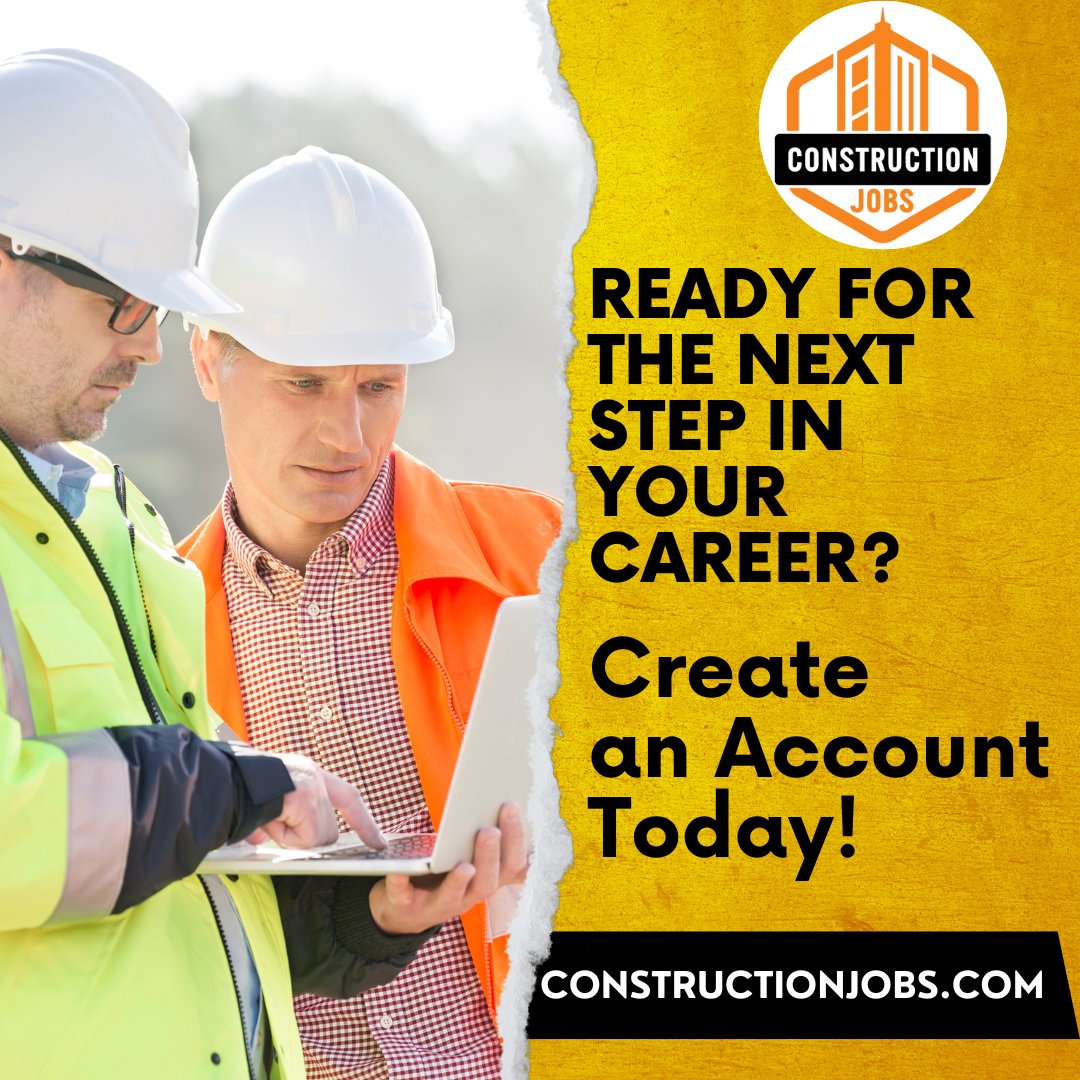 CJobs's tweet photo. Don't wait and start searching for your next construction career today!
Creating an account, uploading your resume, and applying is always free at https://t.co/RNxp4tZJqY. Get started now at https://t.co/eG2fyK2ade
#constructionjobs #jobboard #jobsearch #resumehelp https://t.co/Mr6zXOc6Zp