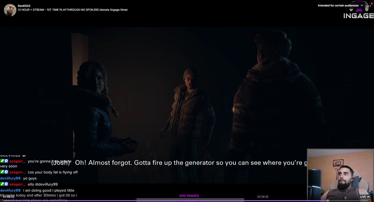 INGAGE_Esports's tweet photo. @DEVKO22 is gearing up for Evo France with a 12 hour stream! Though...its looking like a movie xD

Jump in and show him some love! Link in comments!

#INGAGE #Stream #Twitch https://t.co/kPpFwyzP2M
