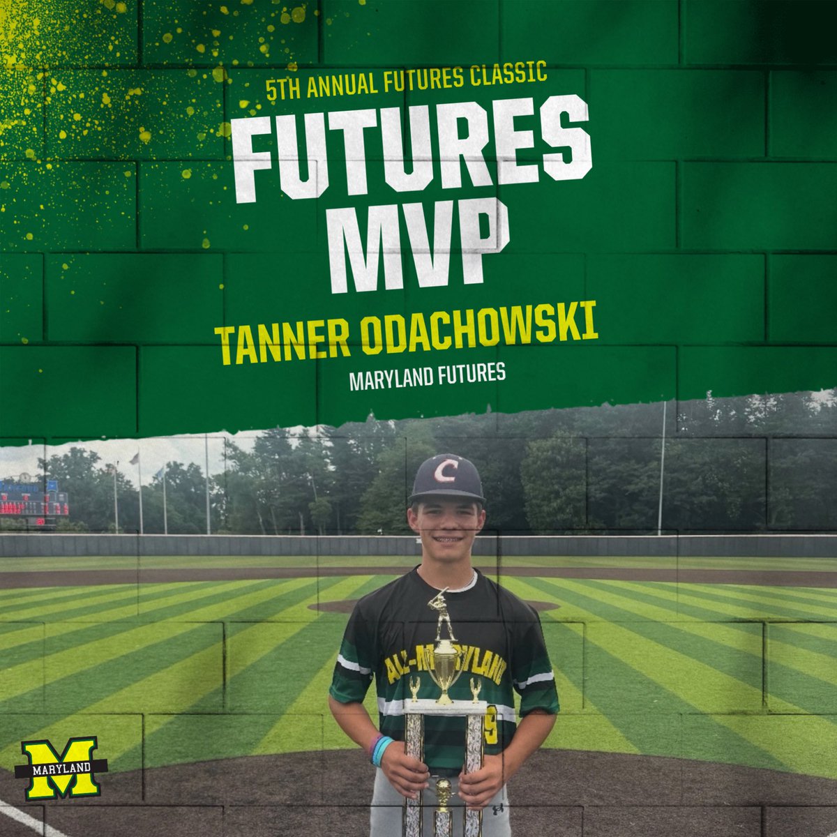 MidAtlanticCCC's tweet photo. Futures Game MVP: Team Mid-Atlantic

Tanner Odachowski (‘30, C/IF/OF)
Liberty, MD
2-2, 2(RBI), 1(R) https://t.co/pBUuQxSXuW
