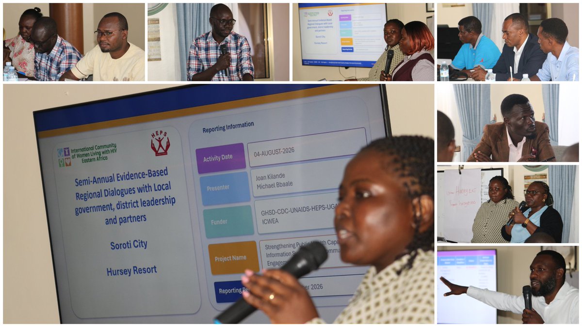 ICWEastAfrica's tweet photo. #HappeningNow across Uganda!

ICWEA &amp; @hepsuganda are convening the Semi Annual Regional Evidence Based Dialogues, bringing together LGs, health leaders, IPs &amp; communities to review quality improvement findings &amp; strengthen accountability for integrated chronic disease services. https://t.co/loQo0zmZJX