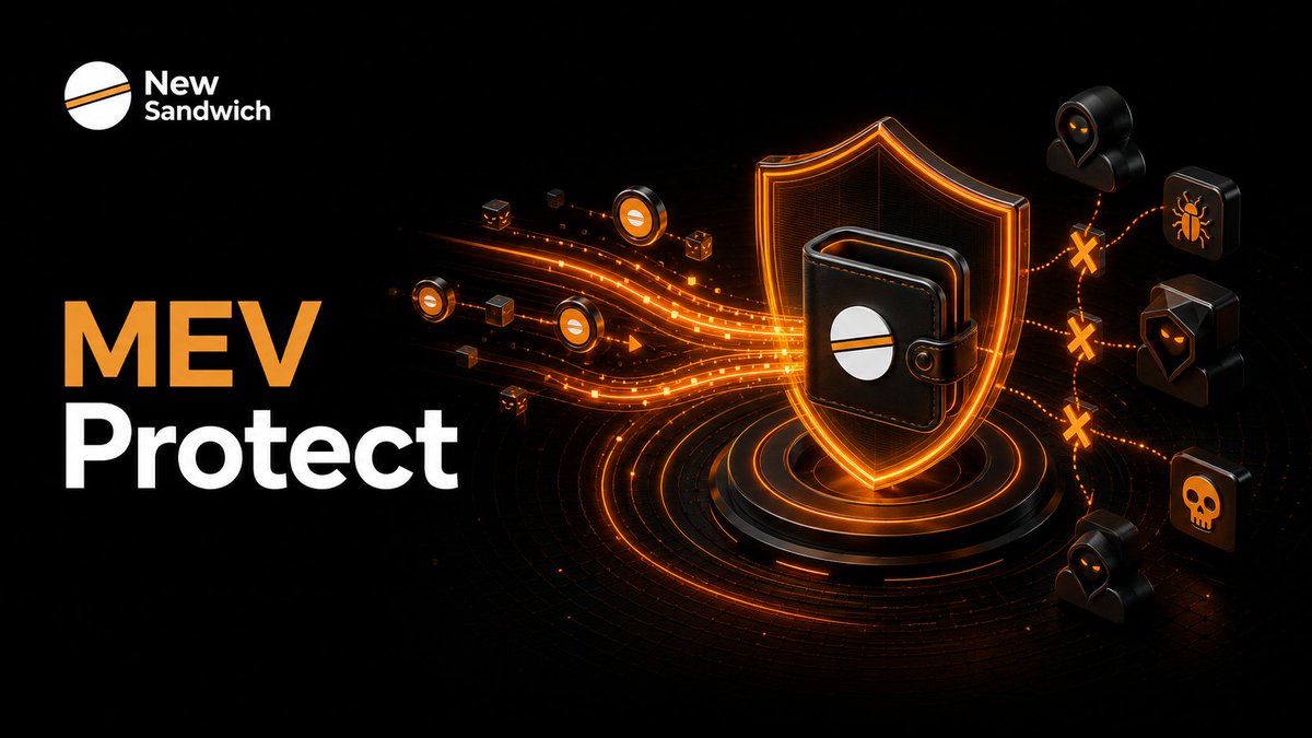 NewSandwich_'s tweet photo. MEV Protect is designed for users and partner platforms.

It supports risk detection, private submission, slippage control, gas optimization and route selection.

The purpose is to improve execution quality and make transaction results easier to verify.

Which feature matters most to you: lower slippage, fewer failed trades or clearer records?

#NewSandwich #MEVProtect #DEX #Wallet