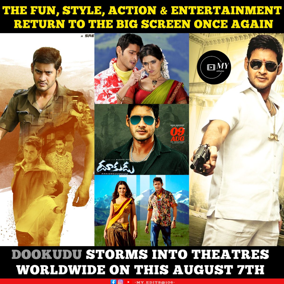 YaswanthPowers5's tweet photo. Babu Land Ayyadu Anteโฆ Opposition Ki Band-Ehh! โค๏ธโ๐ฅ
#Dookudu #Dookudu4K #DookuduRerelease #Maheshbabu #SSMB #SSMBBirthday #MaheshbabuBirthday #Superstar #SSMBBirthdaySpecial #Samantha #BrahmanandhamGaru #Brahmanandham #ThamanS #SreenuVaitla https://t.co/s43ZP06EYW
