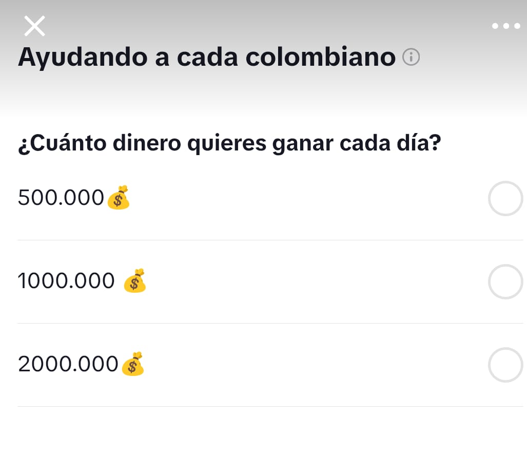 dianalunareja's tweet photo. No recuerdo a quién le contaba aquí que en tiktok sale pauta común y corriente para lavar plata en Colombia, pero ajá, a pesar de que la reporto, sigue saliendo. https://t.co/fivtx0N6k7