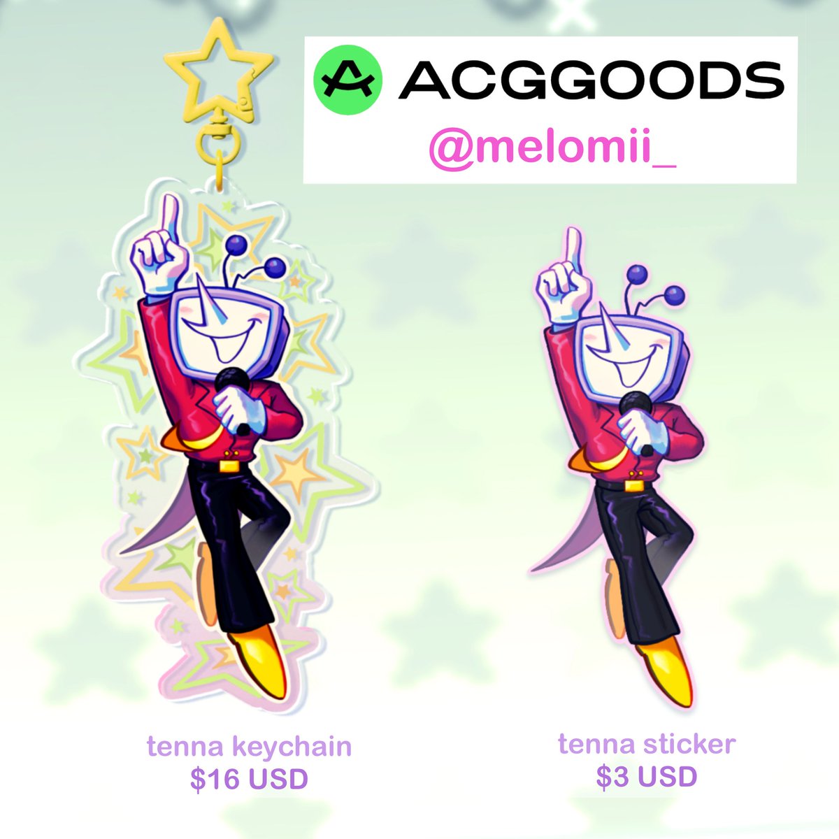melomii_'s tweet photo. tenna keychain and sticker in my store NOW!
for now only them but i’ll add more in the future
#acggoods #deltaruneㅤㅤㅤ #tenna

🔗in replies https://t.co/2VmIHQe2uR