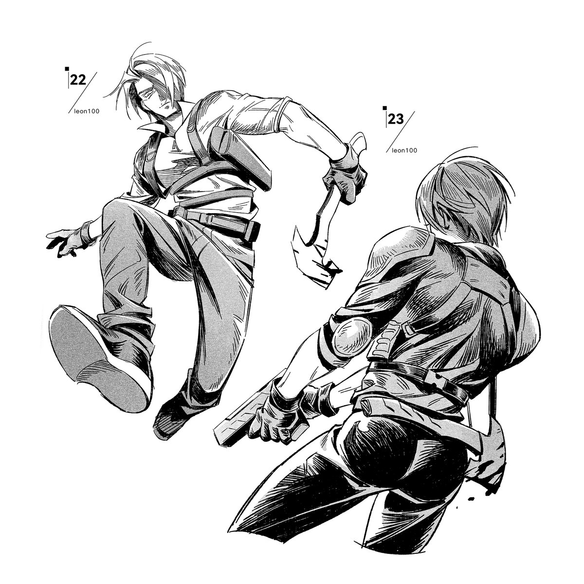 Haruka_amian's tweet photo. Some Leon in battle mode — ready to fight! 🔫💥
#ResidentEvil #RE9 #LeonKennedy #ActionLeon #BattleMode #FanArt https://t.co/MEXpR5cLwP