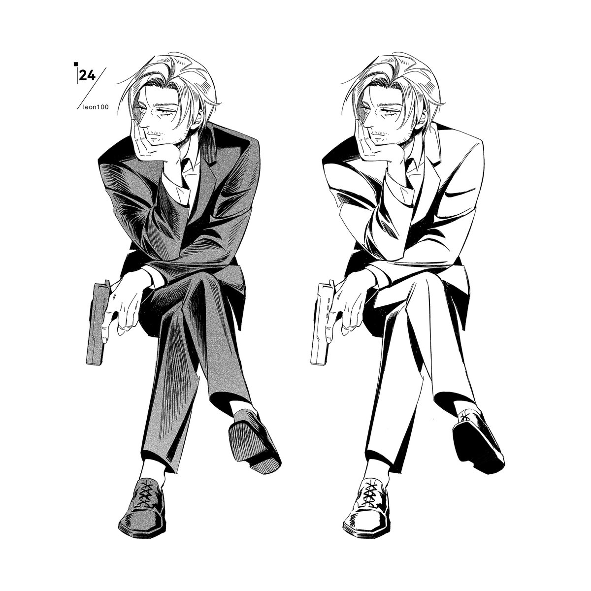 Haruka_amian's tweet photo. Some Leon in battle mode — ready to fight! 🔫💥
#ResidentEvil #RE9 #LeonKennedy #ActionLeon #BattleMode #FanArt https://t.co/MEXpR5cLwP