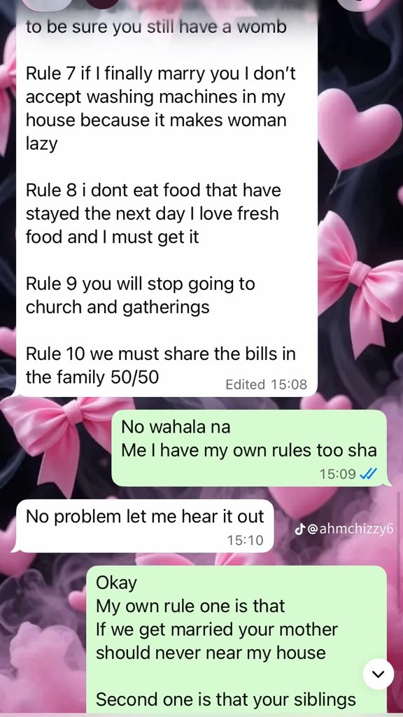 shezzzz_weird's tweet photo. He gave her his rule before he could date her

She gave him hers too
He got angry 🤣🤣🤣🤣 https://t.co/TX47Vg0S34