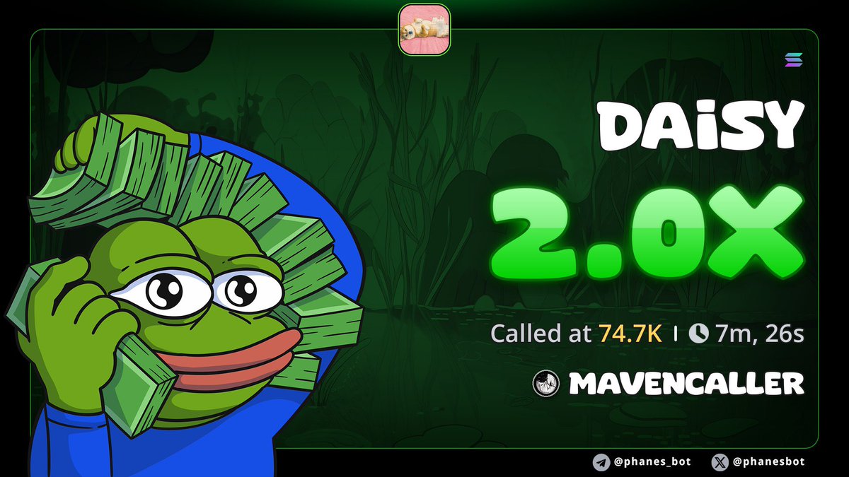 CALLER_MAVEN's tweet photo. 2.0X up on my call $DAISY https://t.co/r5UOPvgPxG