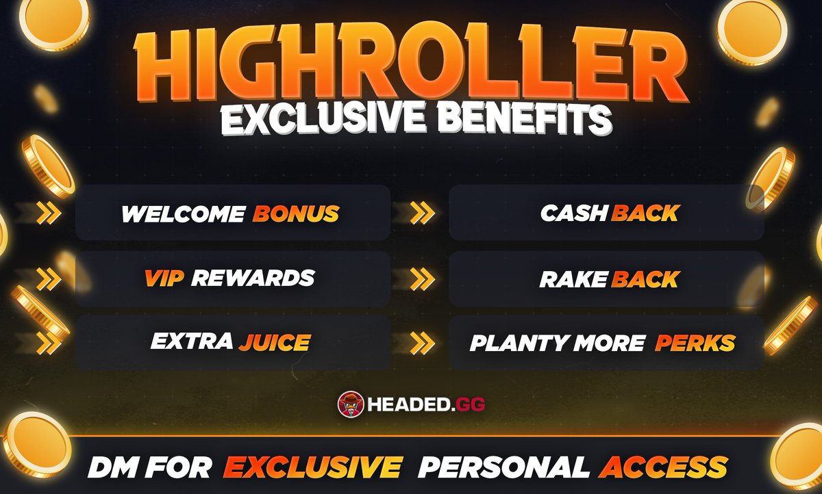 HeadedCS's tweet photo. 👑 Playing big? Lets make it worth it 👑

🎉 $10 Giveaway: Like + Repost + Tag 1 Friend

• Get access to 𝗲𝘅𝗰𝗹𝘂𝘀𝗶𝘃𝗲 𝗯𝗼𝗻𝘂𝘀𝗲𝘀, 𝗰𝗮𝘀𝗵𝗯𝗮𝗰𝗸, 𝗿𝗮𝗸𝗲𝗯𝗮𝗰𝗸, 𝗩𝗜𝗣 𝗿𝗲𝘄𝗮𝗿𝗱𝘀, and more!

Send me a DM https://t.co/r8GqIYqzxc