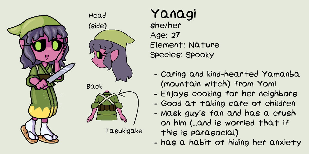 ImHalloweenHead's tweet photo. @HorrorVale This is Yanagi, the Yamanba living in woods! https://t.co/mscSMn43lg